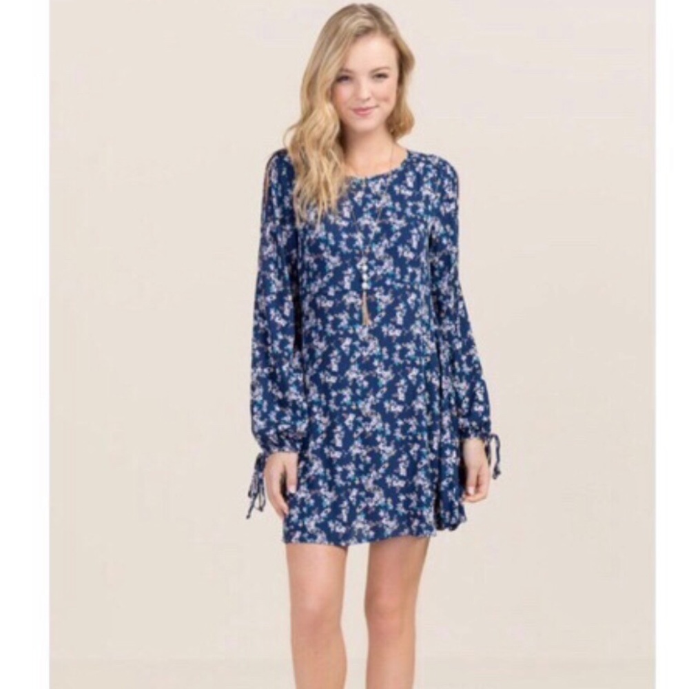 Francesca’s Miami Open Shoulder Floral Dress